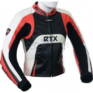 Raptor Red Motorcycle Leather Biker Jacket Raptor Red Motorcycle Leather Biker Jacket